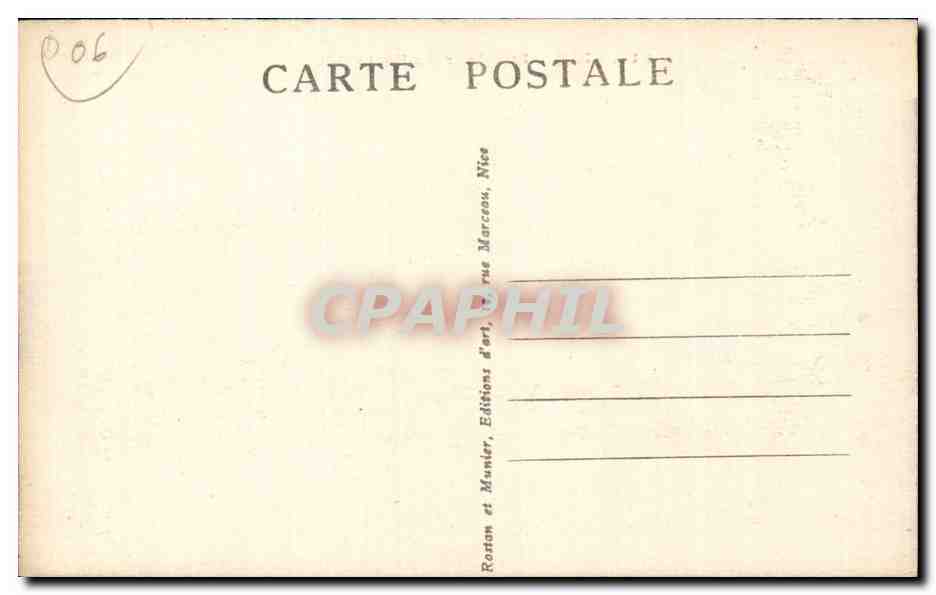 Nice - Interieur du Port - CPA  — Rückseite