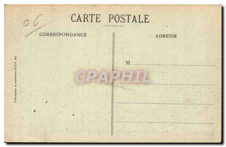 Nice - Avenue de la Gare - Eglise Notre Dame - CPA  — Verso