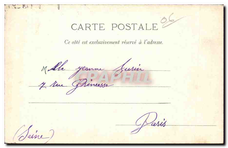 Nice - Jardin Public et Casino - CPA  — Rückseite