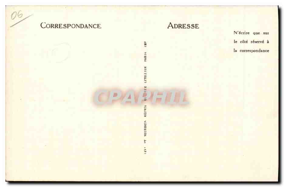 Nice - Avenue de Verdun - CPA  — Rückseite