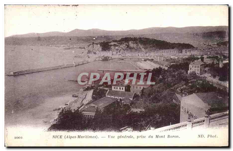 Nice - Vue Generale prise du Mont Boron - CPA 