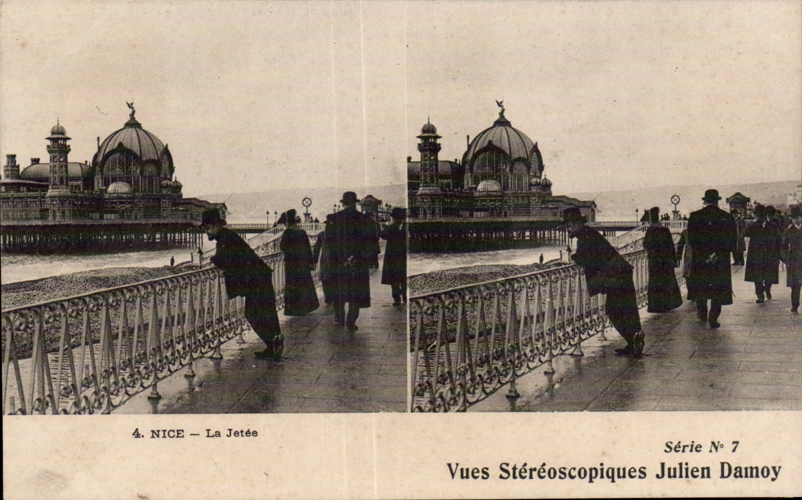Nice - La Jetee - Vues Stereoscopique - Julien Damoy - CPA 