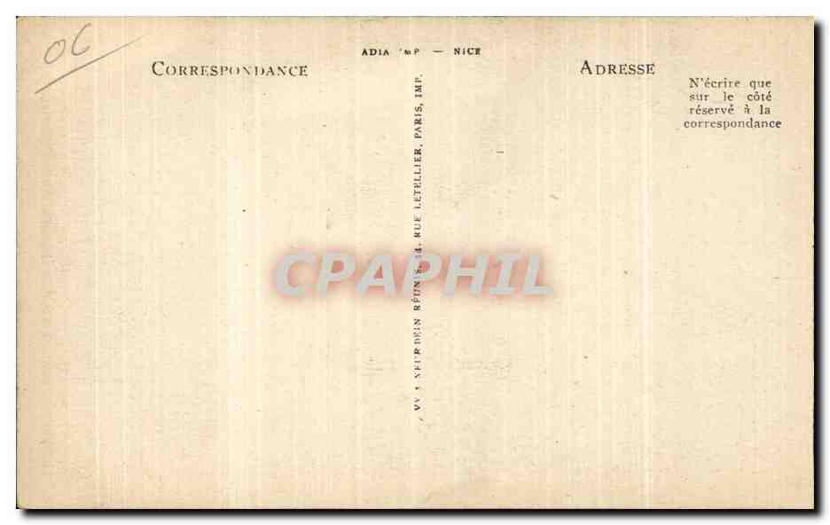 Nice - Le Port - CPA — Rückseite