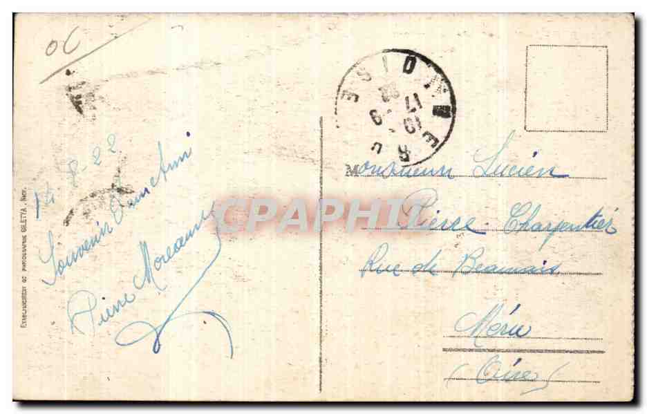 Nice - Un Coin de la Promenade des Anglais - Bain de Soleil - CPA — Rückseite