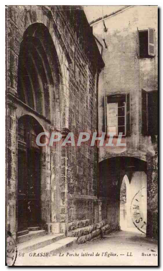 Grasse - Portail de la Cathedrale - CPA