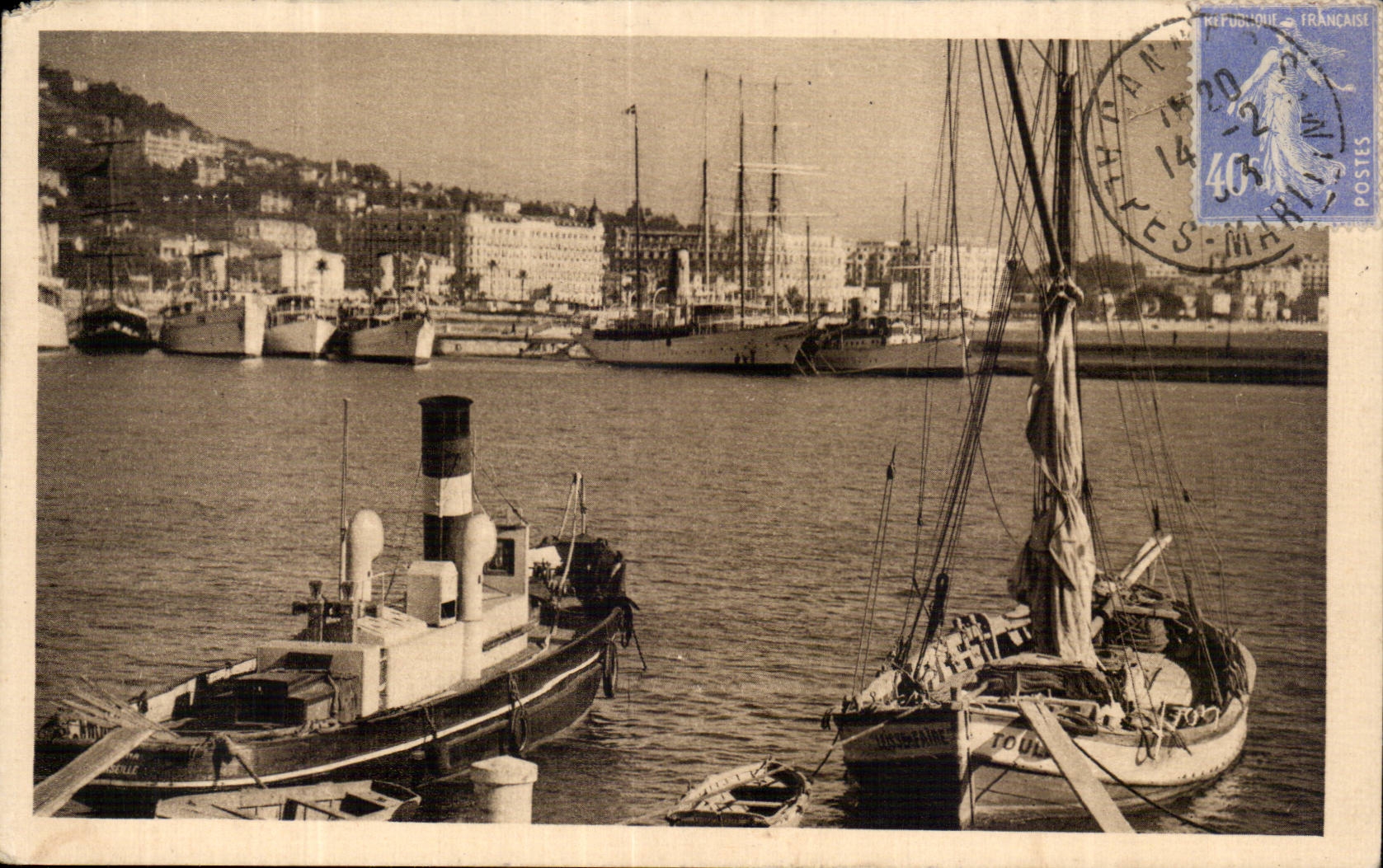 Hafen von Cannes — Côte d'Azur — Ausgabe La Douce France