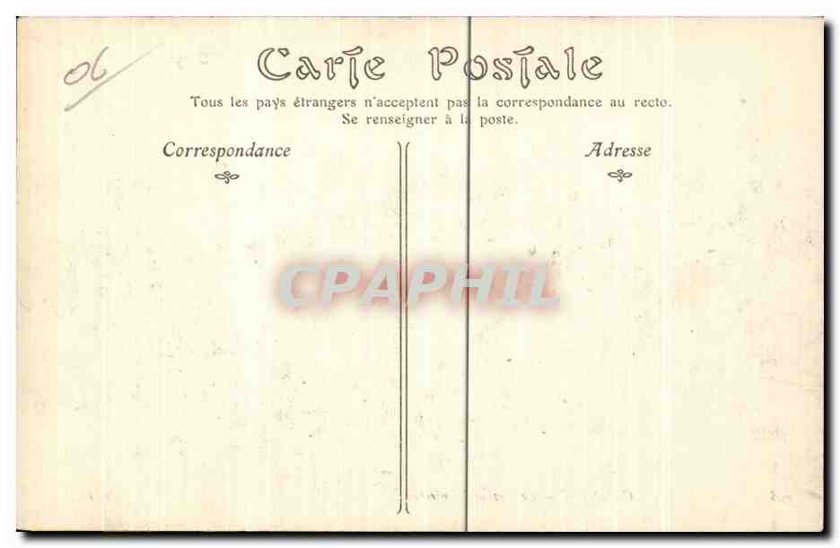Cannes - Le Casino Municipal - CPA — Verso