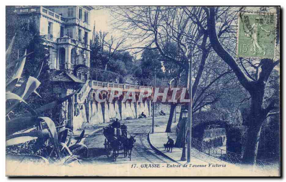 Grasse - Entree de l Avenue Victoria - CPA