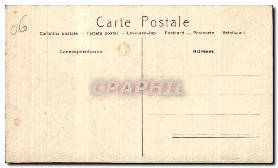 Juan les Pins - Vue de la Plage - CPA — Rückseite
