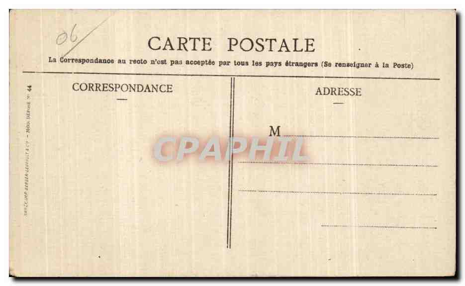 Monaco - Souvenir - CPA — Rückseite