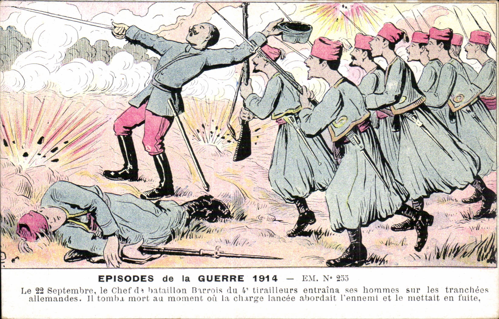 CPA Fantaisie Militaria Episodes de la guere 1914 