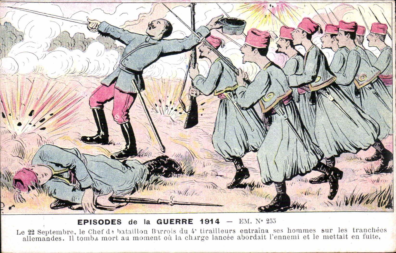 CPA Fantaisie Militaria Episodes de la guerre 1914