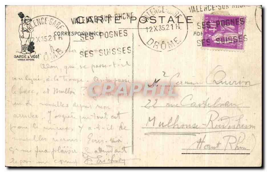 Los Custodios — J.P. Sodereix, X N° 31 — Reverso