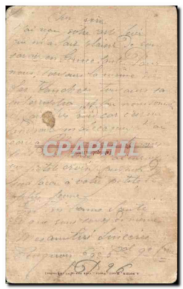 CPA Fantaisie Militaria Enfant Graine de poilu CAfe — Verso