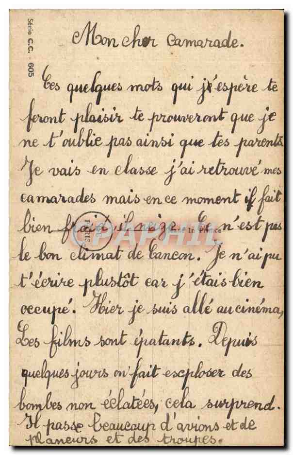 CPA Fantaisie Militaria Humour Spahn Char d assaut Tank  — Verso