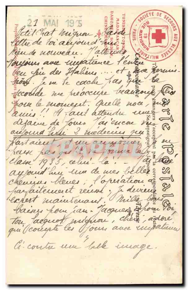 CPA Fantaisie Bonaparte Napoleon — Rückseite