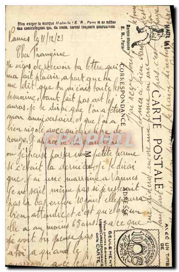CPA Fantaisie Militaria Humour Les commandants du soldat — Rückseite