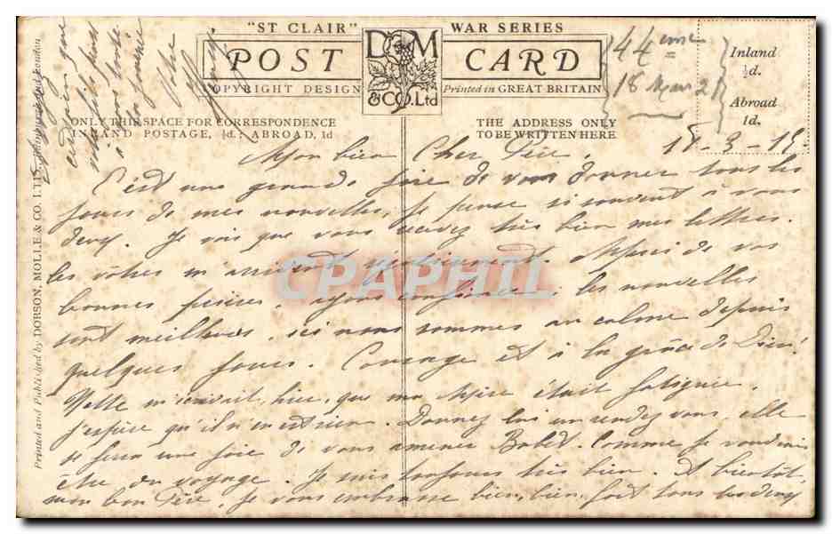 CPA Fantaisie Militaria Soldat officier Tel pere tel fils — Rückseite
