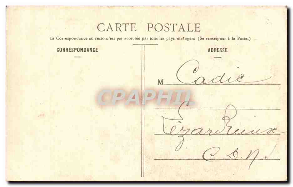 Soldat — avec gamelle fumante — Phototype A. Bernebat & Cie, Nîmes — Verso