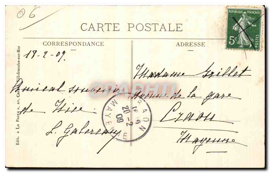 Nice - L Avenue Massena et les Jardins - CPA — Rückseite