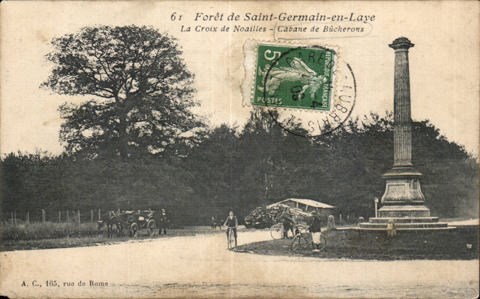 St Germain en Laye - La Foret - La Croix de Noailles - Cabane de Bucherons - CPA