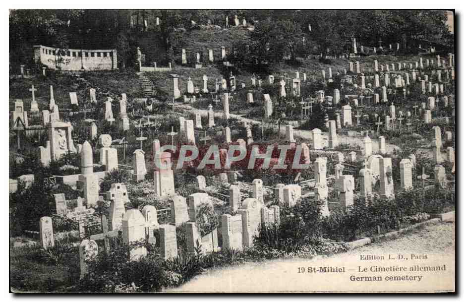 St-Mihiel — Le Cimetière allemand — Édition L. D., Paris