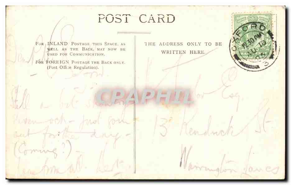 Angleterre - England - Oxfordshire - Oxford - Cowley - St John s Church - CPA  — Rückseite