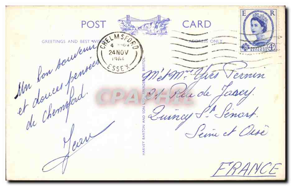 Angleterre - England - Essex - Chelmsford - Technical College - CPA — Rückseite