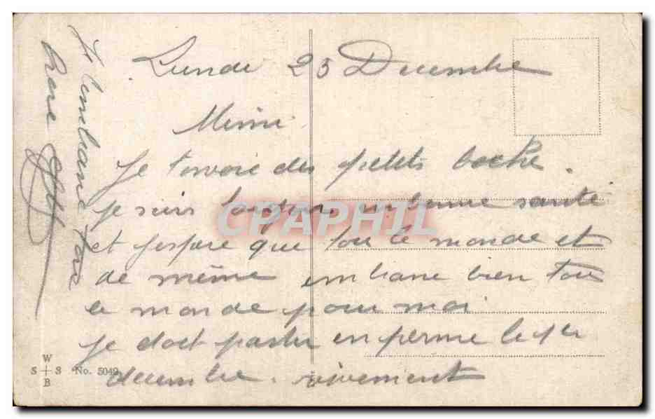 CPA Fantaisie Militaria Humour Kriegsrat Enfants — Rückseite