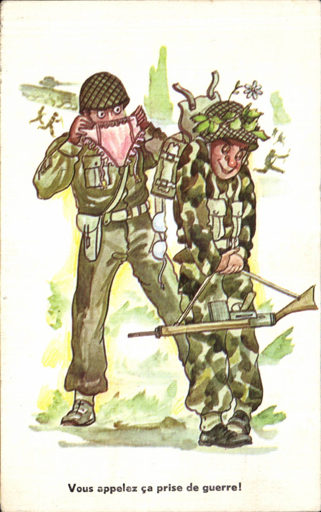 CPA Fantaisie Humour Culotte Militaria Vous appelez ca prise de guerre 
