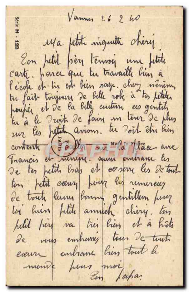 CPA Fantaisie Militaria Humour  — Verso