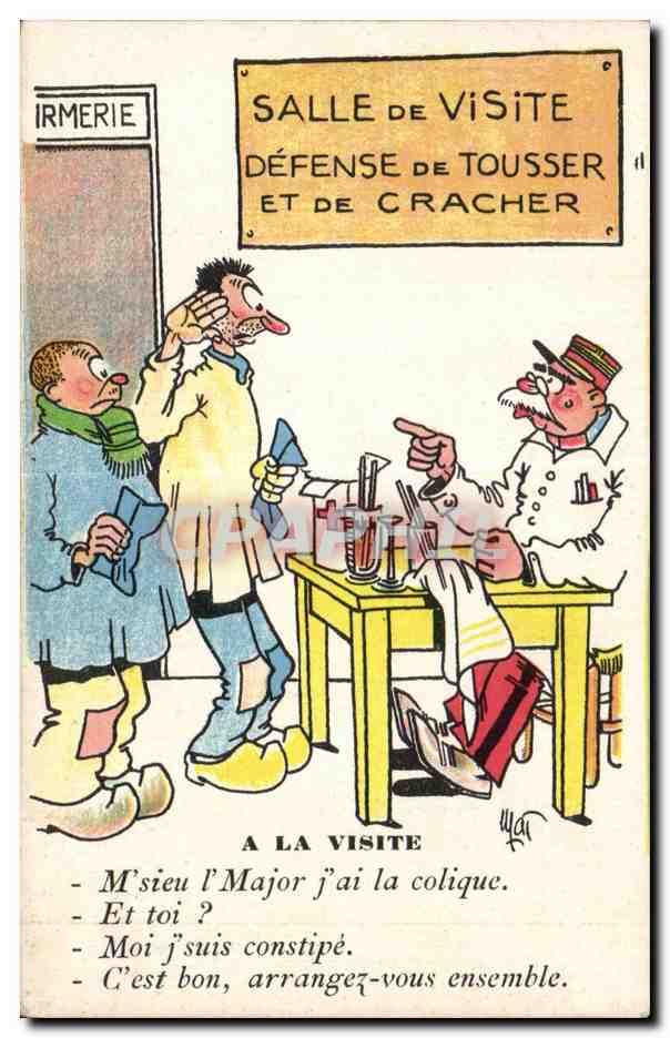 Salle de Visite — Défense de tousser et de cracher — éditeur Noter Paris