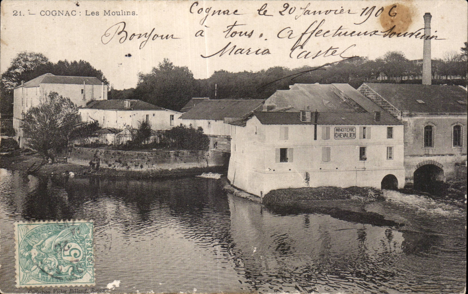 Cognac : Les Moulins — Minoterie Chevalier — Collection Victor Billaud, Royan