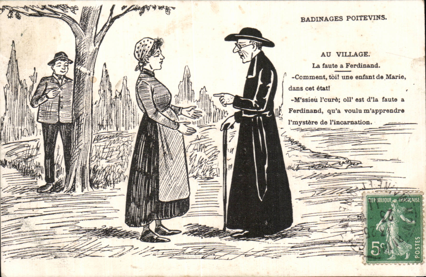 Badinages Poitevins — Au Village — éditeur non visible