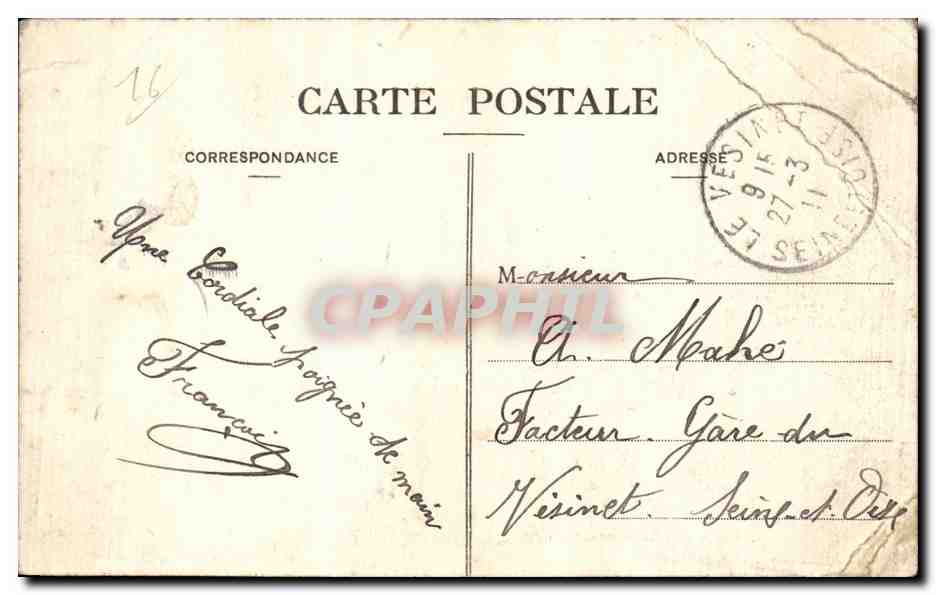 Poitiers - Badinages Poitevins - Illustration - Humour - CPA — Verso