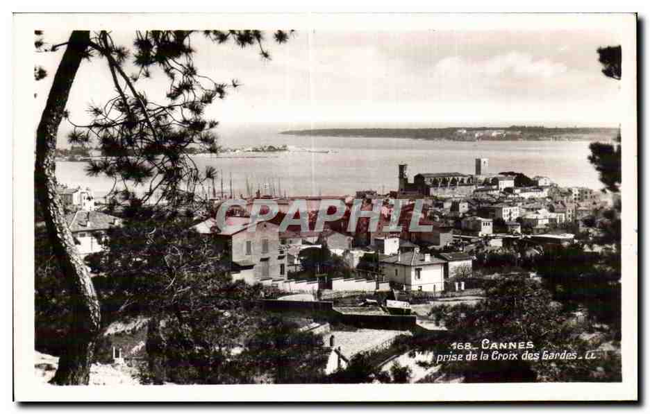Cannes - Vue prise de la croix des gardes - CPA 