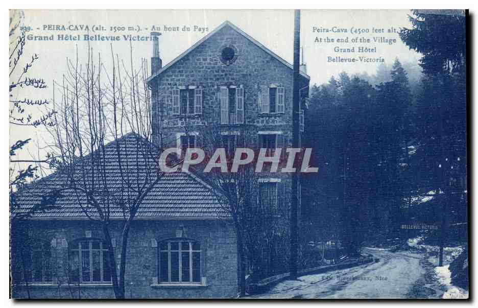 Peira Cava - Au bout du Pays - Grand Hotel Bellevue Victoria CPA 