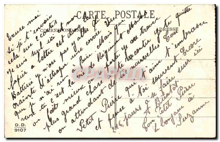 Militaria - Humoristique - Humour - Erreur de Direction - CPA  — Verso