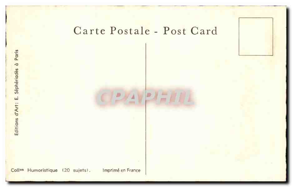 Militaria - Humoristique - Humour - Mon Capitaine sauf votre respect vous gueulez - CPA  — Rückseite