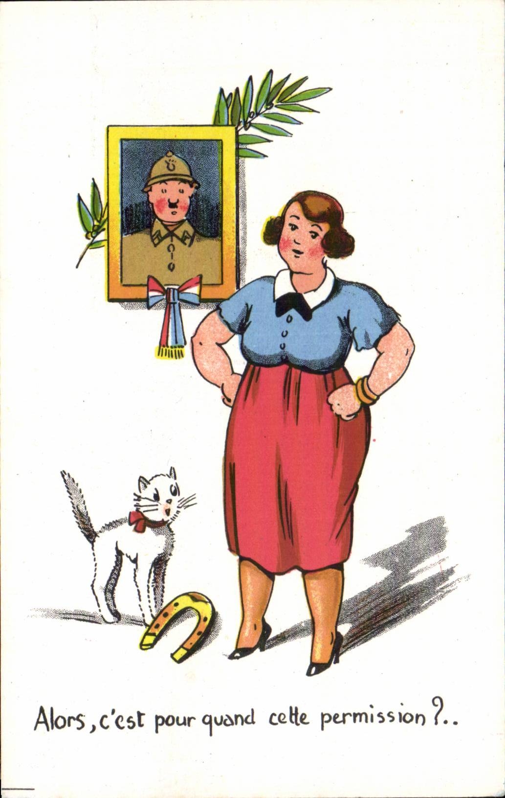 Militaria - Humoristique - Humour - Illustration - CPA 