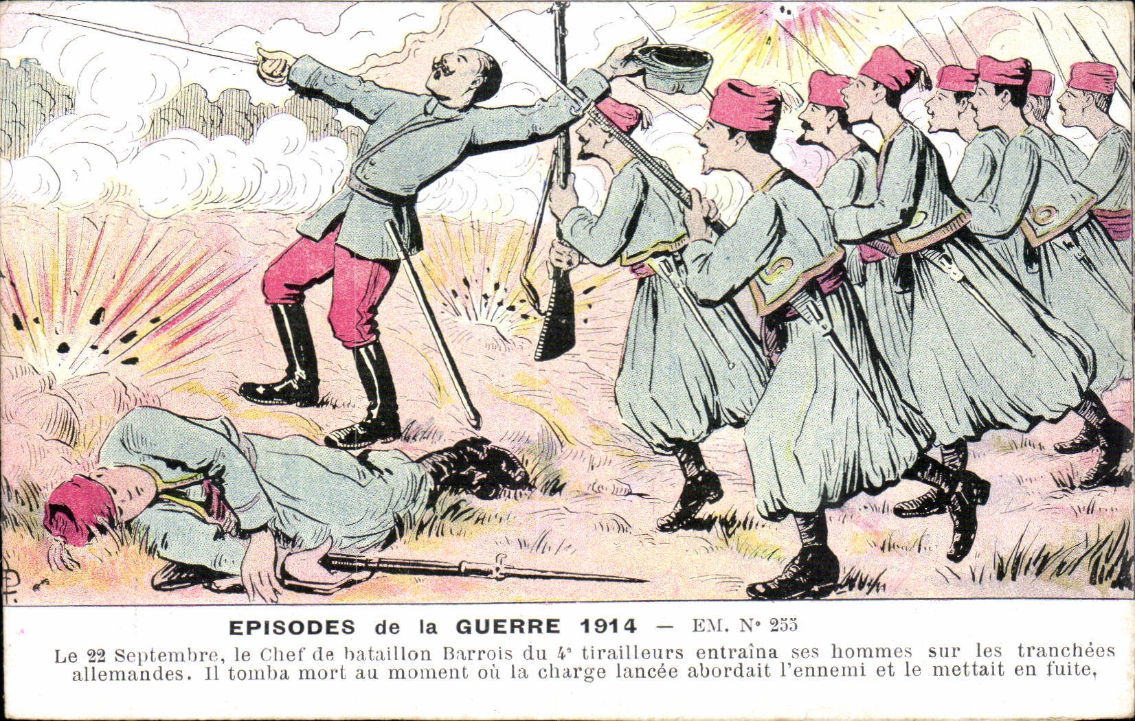 Militaria - Illustration - Episodes de la Guerre 1914 - CPA 
