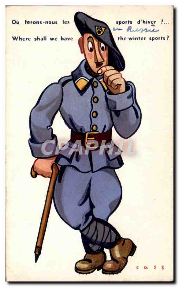 Soldat im Uniform — Frage zu Wintersport — Verlag Cass