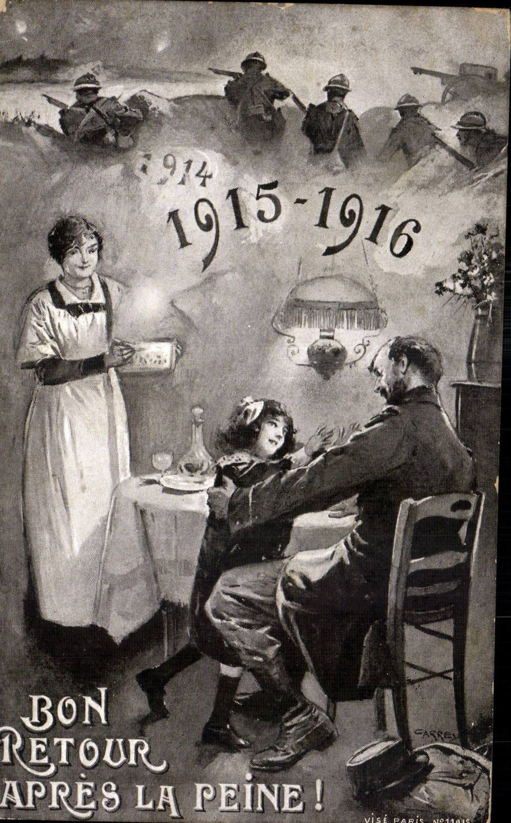 Bon retour après la peine — 1914-1916 — Visé Paris, n°1415