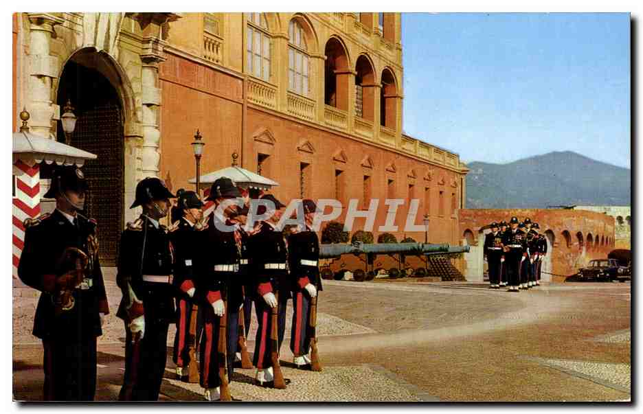 Monaco - La Releve de la Garde des Carabiniers de SAS le Prince de Monaco - CPSM 