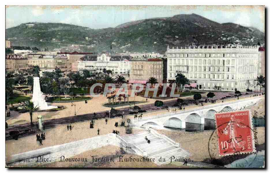 Nice - Nouveaux Jardins - Embouchure du Paillon - CPA 