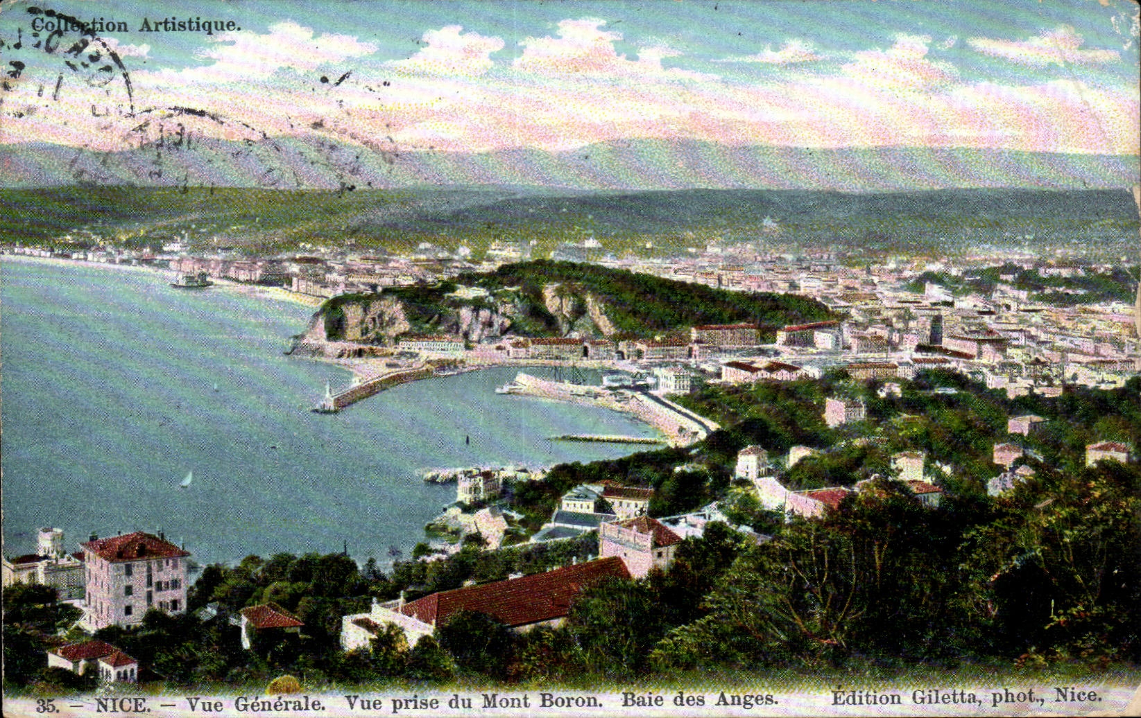 Nice - Vue Generale Vue prise du Mont Boron - CPA 