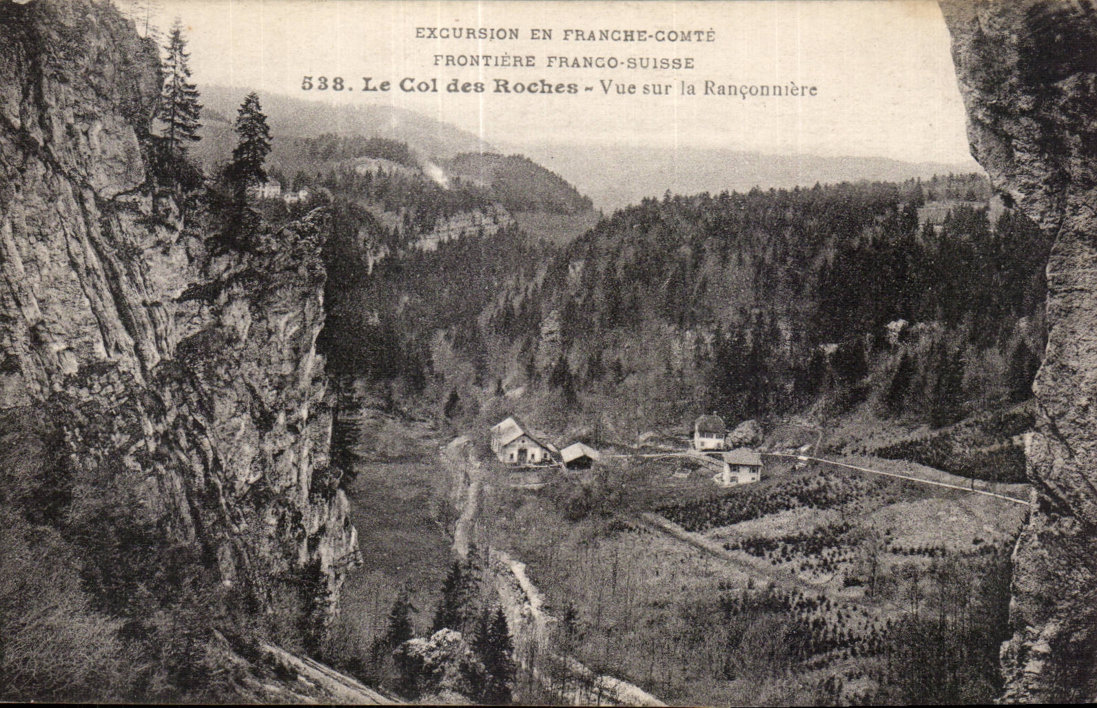 Le Col des Roches - Vue sur la Ranconniere - CPA 