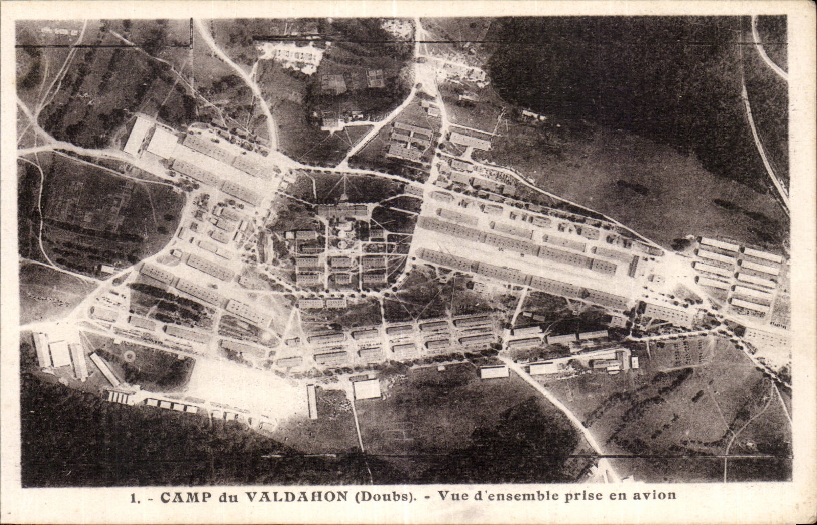 Camp du Valdahon - Vue d ensemble prise en avion - CPA 