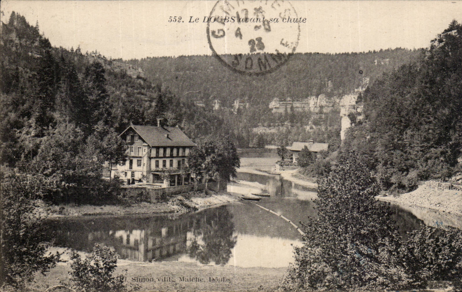 Le Doubs avant sa chute — St. Sifron, éd. Malche, Doubs — n° 552