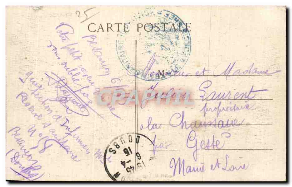 Besancon - Vallee du Doubs a Velotte - Route de Lyon - CPA  — Rückseite